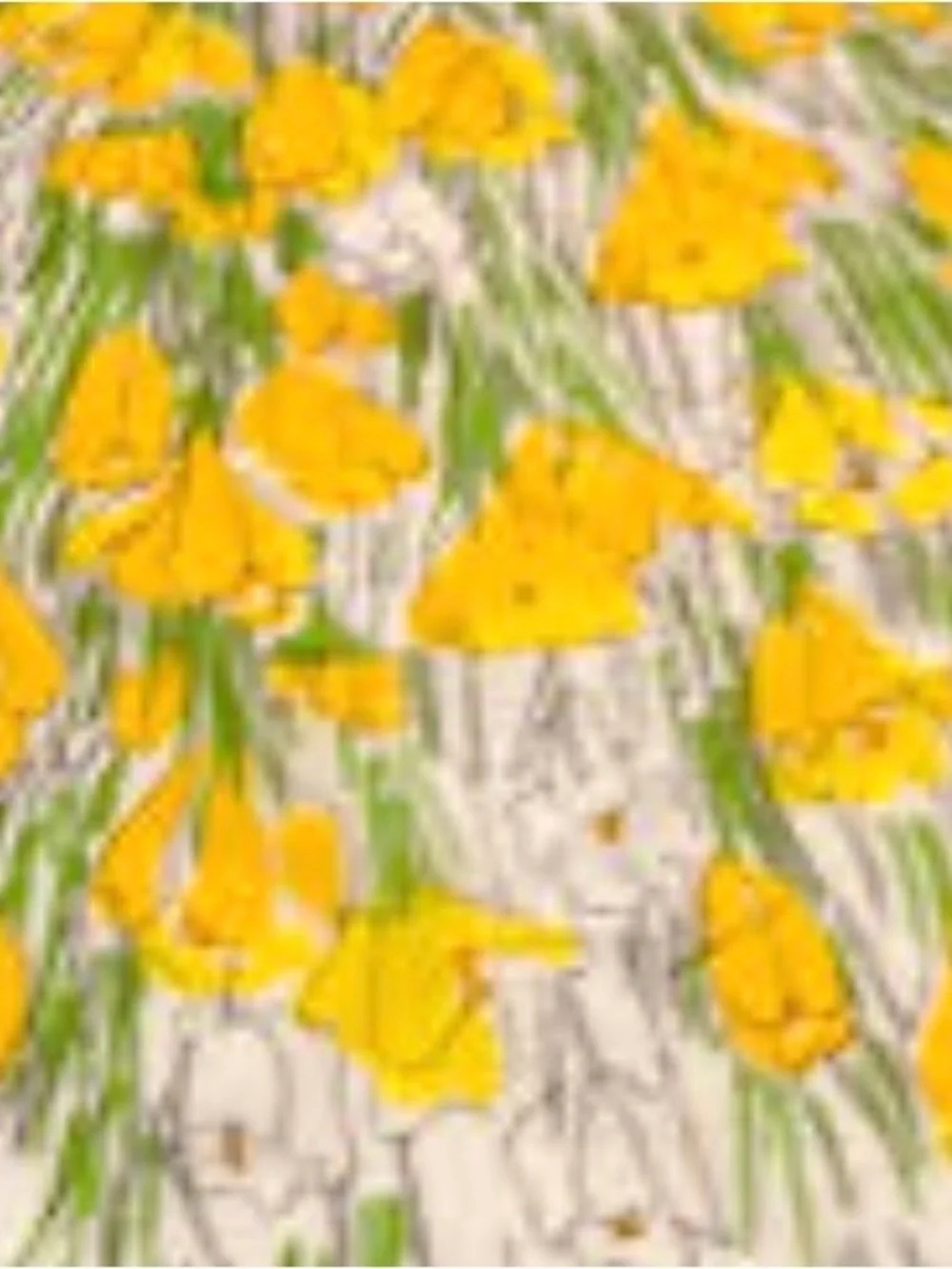 Vera Neuman Vintage Oval Floral Print Tablecloth